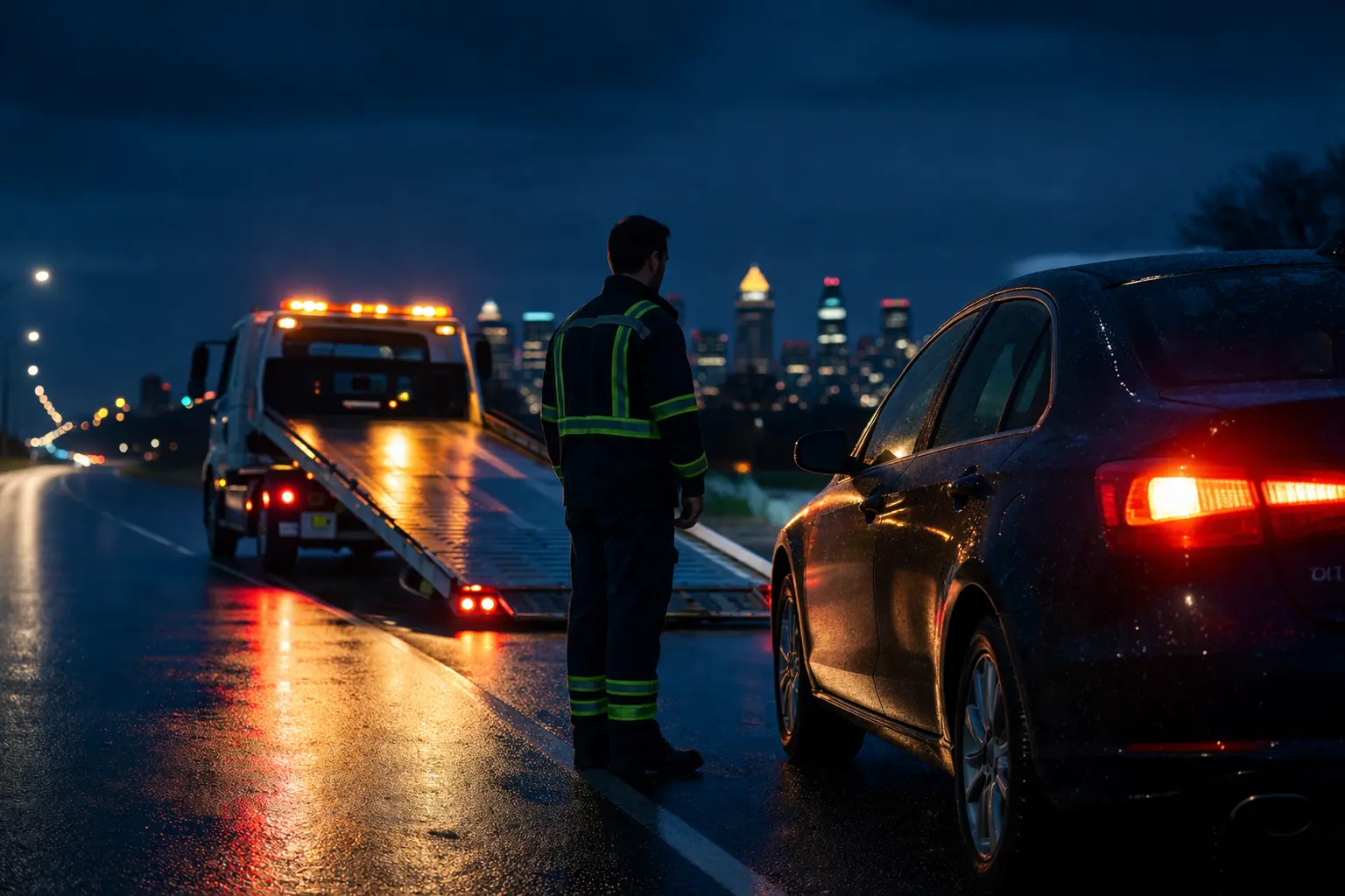 Who Offers Emergency Tow Truck Services in Edmonton at Night?